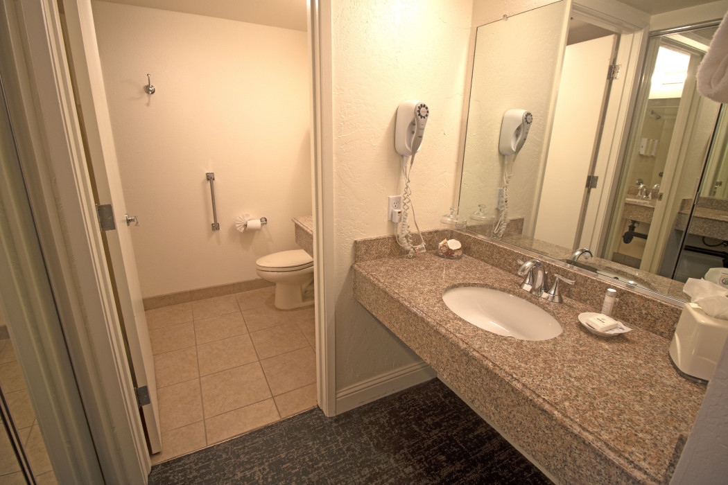 Bathroom with a Vanity Mirror 