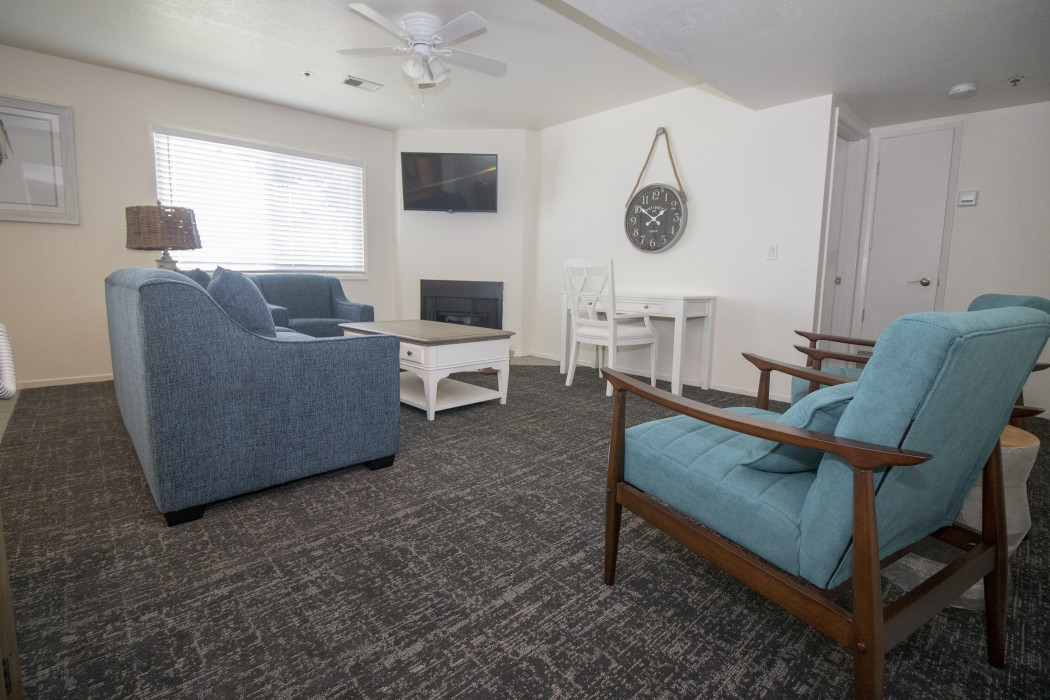 If you're traveling with your family or group of friends, opt for our Two Bedroom Kitchen Suite.